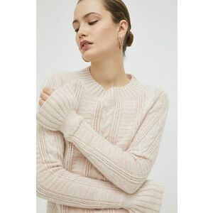Vlnený sveter Ivy Oak dámsky, ružová farba vyobraziť