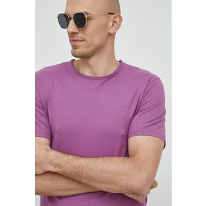 Bavlnené tričko United Colors of Benetton ružová farba, jednofarebné vyobraziť