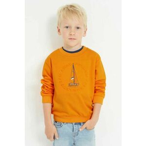 Detská mikina Mayoral oranžová farba, s potlačou vyobraziť