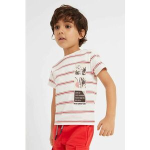Detské bavlnené tričko Mayoral červená farba, vzorovaný vyobraziť