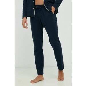 Bavlnené pyžamové nohavice Abercrombie & Fitch tmavomodrá farba, jednofarebná vyobraziť