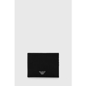 Peňaženka Emporio Armani pánsky, čierna farba vyobraziť