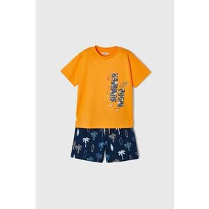 Detská bavlnená súprava Mayoral oranžová farba vyobraziť