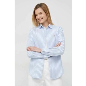 Bavlnená košeľa Polo Ralph Lauren dámska, regular, s klasickým golierom vyobraziť