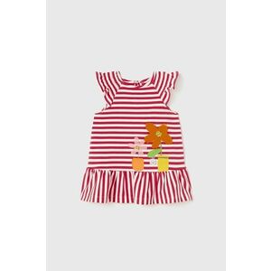 Šaty pre bábätká Mayoral červená farba, mini, rovný strih vyobraziť