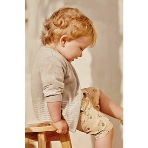 Detské bavlnené šortky Mayoral béžová farba, nastaviteľný pás vyobraziť