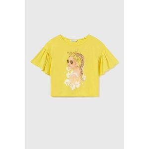 Detské tričko Mayoral žltá farba vyobraziť
