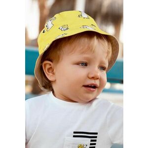 Detský obojstranný klobúk Mayoral žltá farba vyobraziť