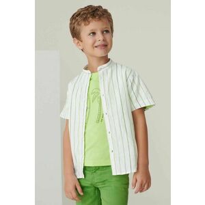 Detská košeľa Mayoral zelená farba vyobraziť