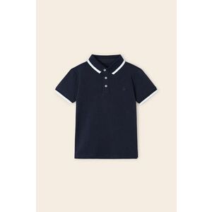 Detské polo tričko Mayoral tmavomodrá farba, jednofarebný vyobraziť