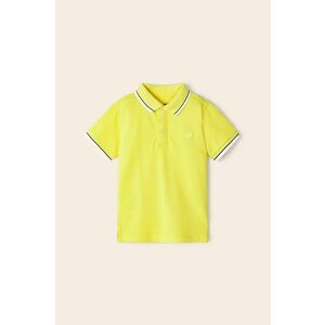 Detské polo tričko Mayoral žltá farba, jednofarebný vyobraziť