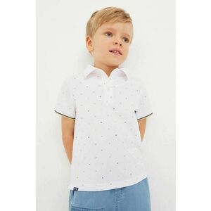 Detské polo tričko Mayoral biela farba, vzorovaný vyobraziť