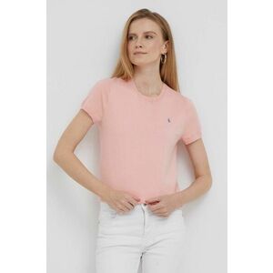 Tričko Polo Ralph Lauren dámsky, ružová farba vyobraziť