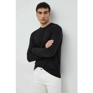 Vlnený sveter Armani Exchange pánska, tmavomodrá farba vyobraziť