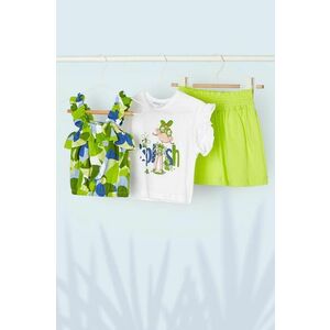 Detská bavlnená súprava Mayoral zelená farba vyobraziť
