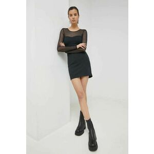 Šaty Abercrombie & Fitch čierna farba, mini, priliehavá vyobraziť