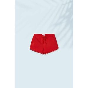 Detské krátke nohavice Mayoral červená farba, jednofarebné vyobraziť