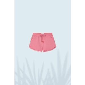 Detské krátke nohavice Mayoral ružová farba, jednofarebné vyobraziť
