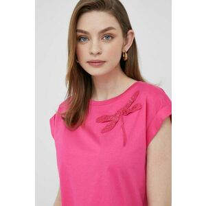 Bavlnené tričko Pennyblack Orgoglio ružová farba vyobraziť