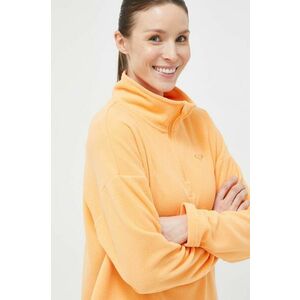 Športová mikina Roxy Tech dámska, oranžová farba, jednofarebná vyobraziť
