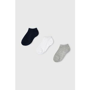 Detské ponožky Mayoral 3-pak tmavomodrá farba vyobraziť