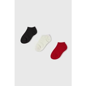 Detské ponožky Mayoral 3-pak červená farba vyobraziť