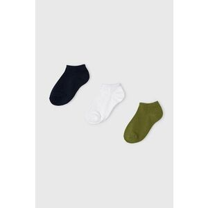 Detské ponožky Mayoral 3-pak zelená farba vyobraziť