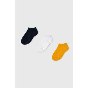 Detské ponožky Mayoral 3-pak oranžová farba vyobraziť