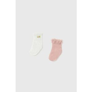 Ponožky pre bábätká Mayoral 2-pak ružová farba vyobraziť
