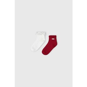 Detské ponožky Mayoral 2-pak červená farba vyobraziť