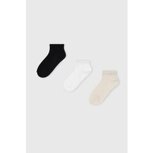 Detské ponožky Mayoral 3-pak čierna farba vyobraziť