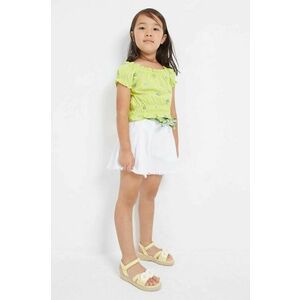 Detské krátke nohavice Mayoral biela farba, jednofarebné vyobraziť
