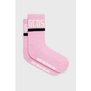 Ponožky GCDS dámske, ružová farba vyobraziť