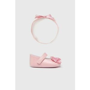 Topánky pre bábätká Mayoral Newborn ružová farba vyobraziť