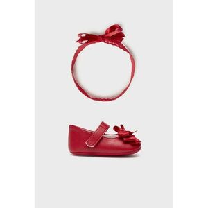 Topánky pre bábätká Mayoral Newborn červená farba vyobraziť