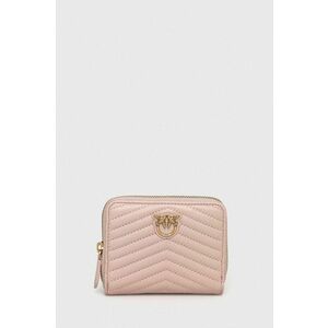 Kožená peňaženka Pinko dámsky, ružová farba vyobraziť