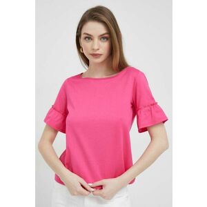 Bavlnené tričko Pennyblack ružová farba vyobraziť