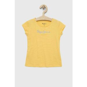 Detské tričko Pepe Jeans Žltá farba vyobraziť