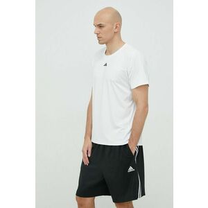 Tréningové tričko adidas Performance Techfit biela farba, jednofarebné vyobraziť