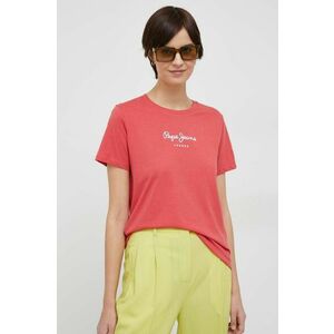 Bavlnené tričko Pepe Jeans Wendy červená farba vyobraziť