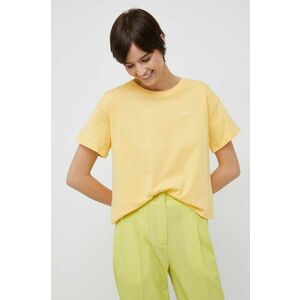 Bavlnené tričko Pepe Jeans Wimani žltá farba vyobraziť