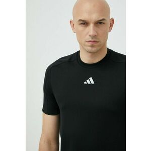 Tréningové tričko adidas Performance Workout Entry čierna farba, jednofarebné vyobraziť