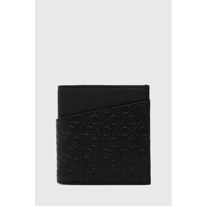 Kožená peňaženka Calvin Klein pánsky, čierna farba vyobraziť