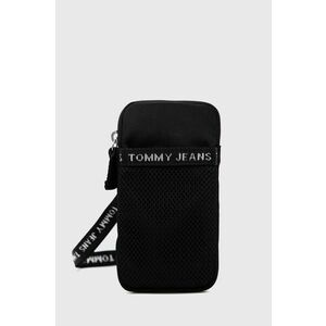 Obal na mobil Tommy Jeans čierna farba vyobraziť