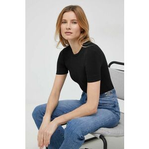 Tričko Calvin Klein dámsky, čierna farba vyobraziť