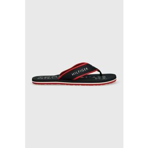 Žabky Tommy Hilfiger SPORTY HILFIGER BEACH SANDAL pánske, tmavomodrá farba, FM0FM04469 vyobraziť