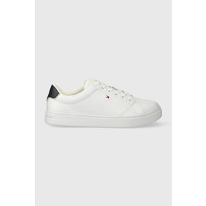 Kožené tenisky Tommy Hilfiger ESSENTIAL COURT SNEAKER biela farba, FW0FW07427 vyobraziť