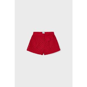 Detské krátke nohavice Mayoral červená farba, jednofarebné vyobraziť