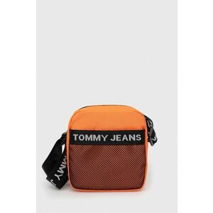 Malá taška Tommy Jeans oranžová farba vyobraziť
