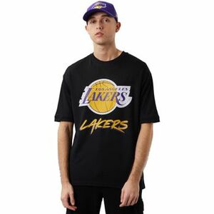 Tričká s krátkym rukávom New-Era NBA Los Angeles Lakers Script Mesh Tee vyobraziť
